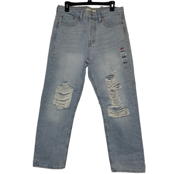 Levi's Denim - Levi wedgie straight distressed jeans - 30x28